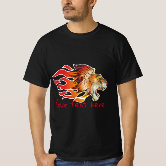 lustiger T - Shirt mit Löwe (Vorderseite)