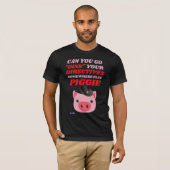 lustiger T - Shirt "OINK PIGGIE" (Vorne ganz)