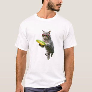 Lustiger Tabby-Disc-Golfer T-Shirt