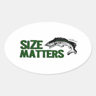 Lustiger Tacklebox GRÖSSEN-ANGELEGENHEITS-Fischer Ovaler Aufkleber