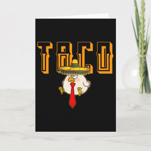 Lustiger Taco Anti-Trump kneift immer Let's Go Karte
