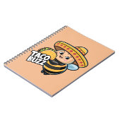 Lustiger Taco Buzz Hummel Notizblock (Linke Seite)