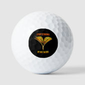 Lustiger Taco-Fan-Hörer Stop Staring Golfball (Vorderseite)