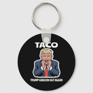 Lustiger Taco hat Trump verängstigt, kuscht immer  Schlüsselanhänger