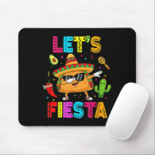 Lustiger Taco Lass uns Fiesta-Party Cinco De Mayo Mousepad (Mit Mouse)