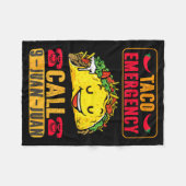 Lustiger Taco Notfall Cinco De Mayo Männer Frauen  Fleecedecke (Vorderseite (Horizontal))