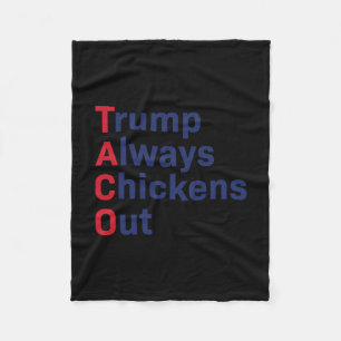 Lustiger Taco Trump kneift immer 1  Fleecedecke