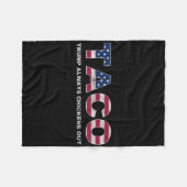 Lustiger Taco Trump kneift immer 2  Fleecedecke (Vorderseite (Horizontal))