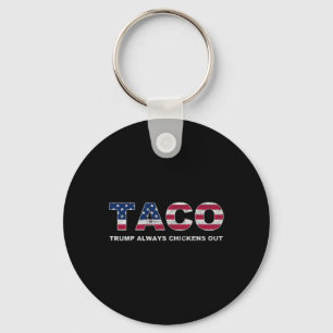 Lustiger Taco Trump kneift immer 2  Schlüsselanhänger