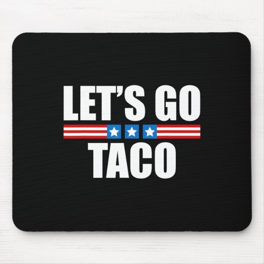Lustiger Taco Trump kneift immer - 4. Juli Mousepad (Vorne)