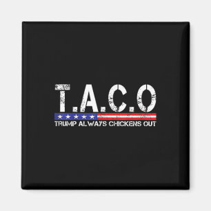 Lustiger Taco Trump kneift immer bei Männern Fraue Magnet