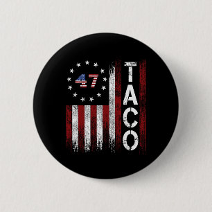 Lustiger Taco Trump kneift immer Button