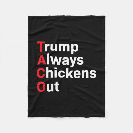 Lustiger Taco Trump kneift immer Fleecedecke (Vorderseite)