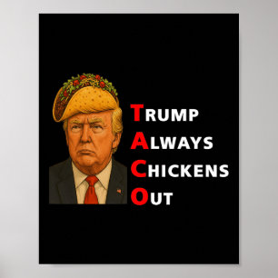Lustiger Taco Trump kneift immer T.a.c.o 14  Poster