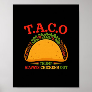 Lustiger Taco Trump kneift immer T.a.c.o 2 Poster