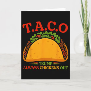 Lustiger Taco Trump kneift immer T.a.c.o 5  Karte