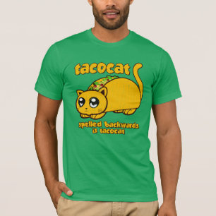 Lustiger Tacocat rückwärts buchstabiert T-Shirt