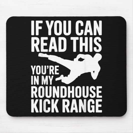 Lustiger Taekwondo-Kampfspruch für Mousepad (Vorne)