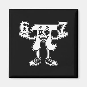 Lustiger Tag 3.14 Symbol 67 Meme Mathe-Witz Gen Z  Magnet