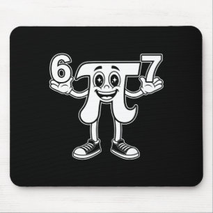 Lustiger Tag 3.14 Symbol 67 Meme Mathe-Witz Gen Z Mousepad