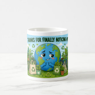 Lustiger Tag der Erde Öko Planet Kaffeetasse