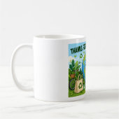 Lustiger Tag der Erde Öko Planet Kaffeetasse (Links)