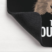 Lustiger Tag des Waldmurmeltiers Respektiere das M Mousepad (Ecke)