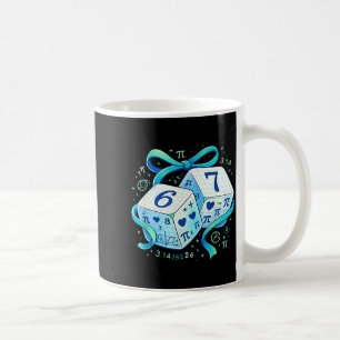 Lustiger Tag Mathe 67 sechs sieben Würfel 6 7 Meme Kaffeetasse