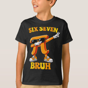 Lustiger Tag sechs sieben bruh 6 7 Mathe-Meme Kind T-Shirt