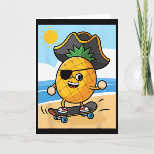 Lustiger Talk Like A Pirate Day - Skateboarding An Karte