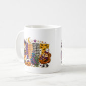 Lustiger Tante-Buchstabenblock  Kaffeetasse (Vorderseite Links)
