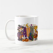 Lustiger Tante-Buchstabenblock  Kaffeetasse (Links)