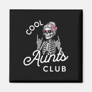 Lustiger Tante Club Lustiger Skelett Familie Kinde Magnet