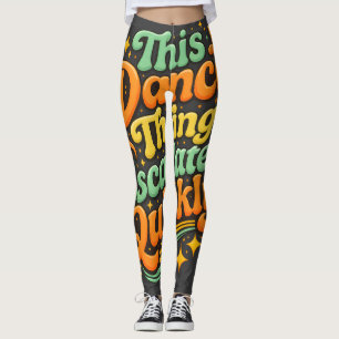 Lustiger Tanz eskalierte schnell Partystimmung Leggings