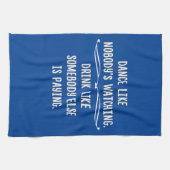 Lustiger Tanz mögen dieses, Getränk wie das Geschirrtuch (Horizontal)