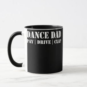Lustiger Tanz Papa Männer Bezahlen Fahrt Klatschen Tasse