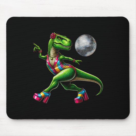 Lustiger tanzender Dinosaurier1  Mousepad (Vorne)