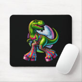 Lustiger tanzender Dinosaurier  Mousepad (Mit Mouse)