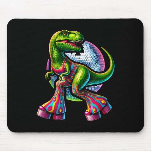 Lustiger tanzender Dinosaurier  Mousepad (Vorne)