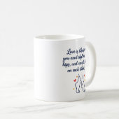Lustiger Tanzspruch für Paare Kaffeetasse (VorderseiteRechts)
