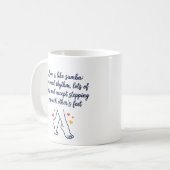 Lustiger Tanzspruch für Paare Kaffeetasse (Vorderseite Links)