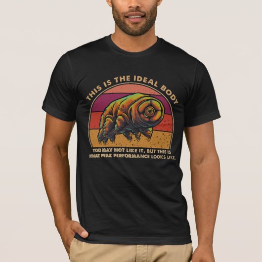 Lustiger Tardigrad Ideal Körper T-Shirt (Vorderseite)