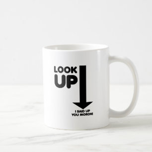 Lustiger Tasse Nach Oben Schauen