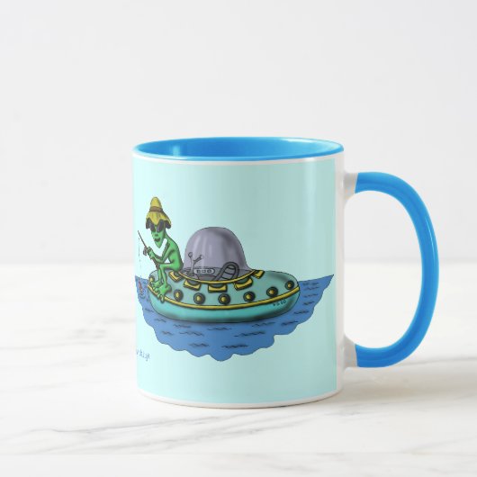 Lustiger Tassenentwurf der alienfischer Tasse (Rechts)