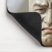 Lustiger Tassengesicht mit Teebeutel und Text Mousepad (Ecke)