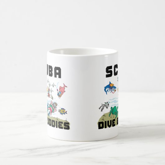 Lustiger Tauchen-Freund UNTERWASSERATEMGERÄT Kaffeetasse (Mittel)
