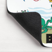 Lustiger Tauchen-Freund UNTERWASSERATEMGERÄT Mousepad (Ecke)