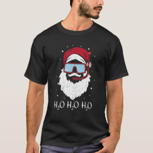 Lustiger Taucher Weihnachtsmann Tauchen H2O H2O H2 T-Shirt