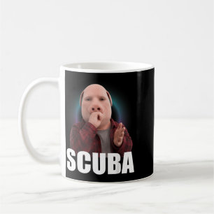 Lustiger Tauchtanz-Meme Schwein Mann Meme Brainrot Kaffeetasse