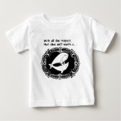 Lustiger TDN Wal und ein Delphin, der an ihn Baby T-shirt (Vorderseite)